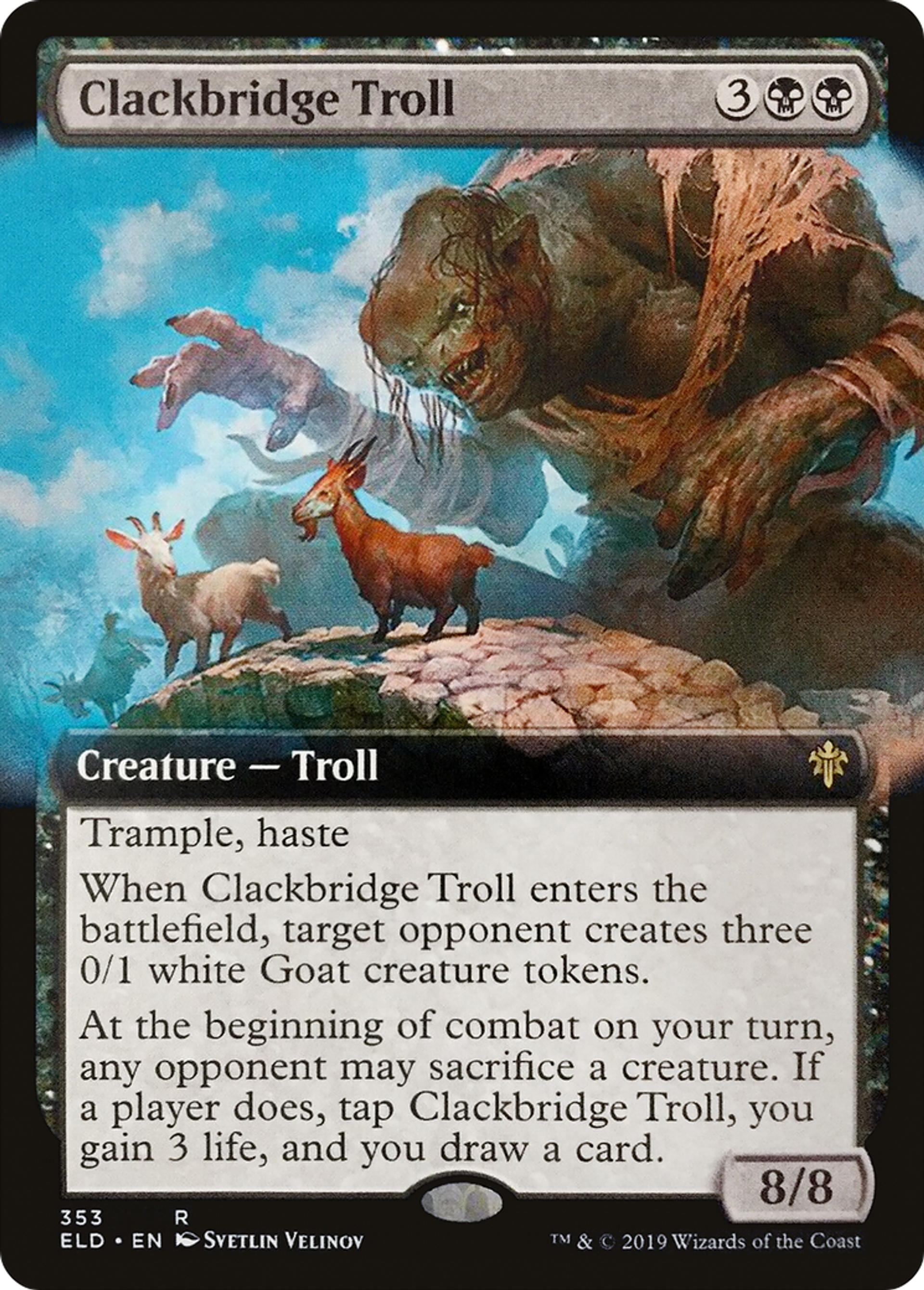 Clackbridge Troll — Throne of Eldraine — Magic: The Gathering