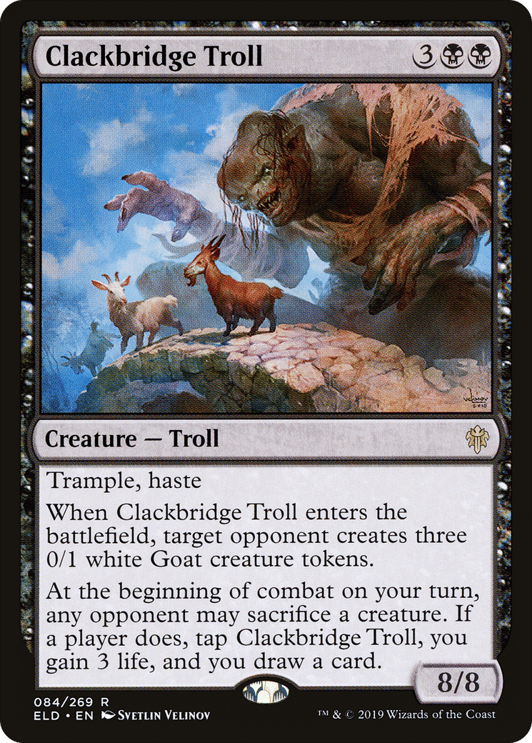Clackbridge Troll — Throne of Eldraine — Magic: The Gathering