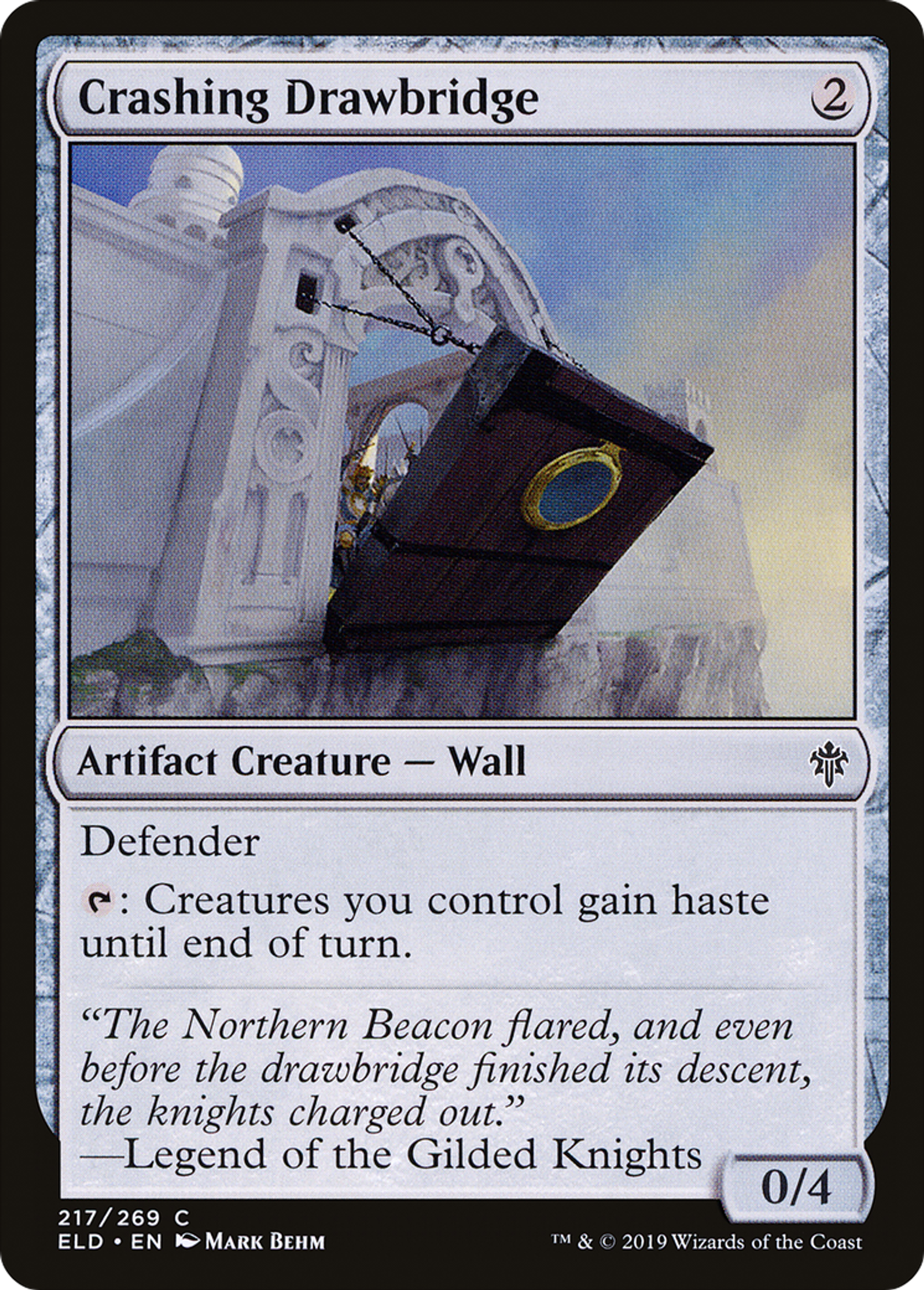Crashing Drawbridge — Throne of Eldraine — Magic: The Gathering