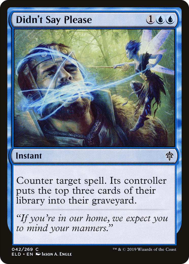 Didn't Say Please — Throne of Eldraine — Magic: The Gathering