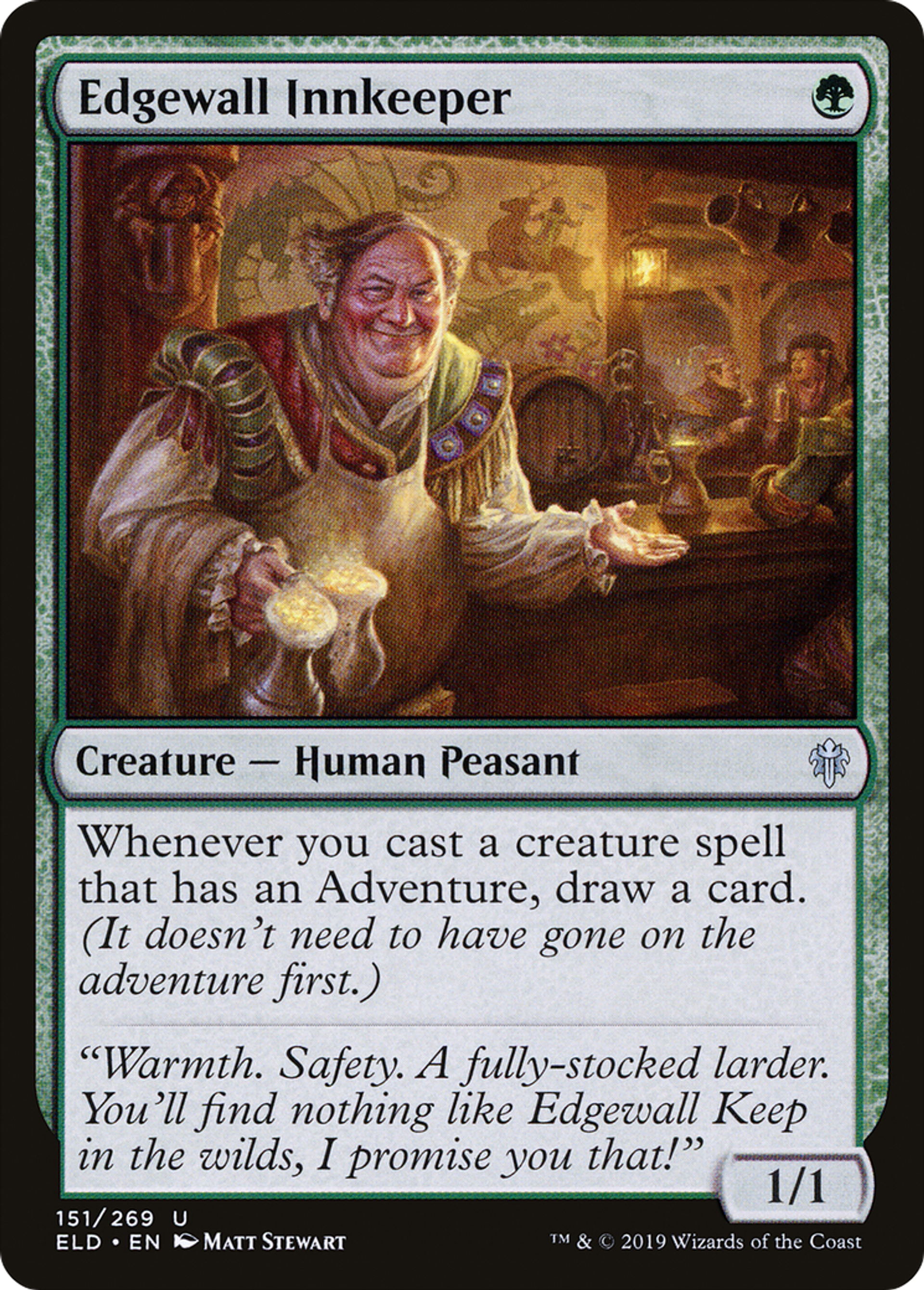 Tavernier de Bornemur — Throne of Eldraine — Magic: The Gathering