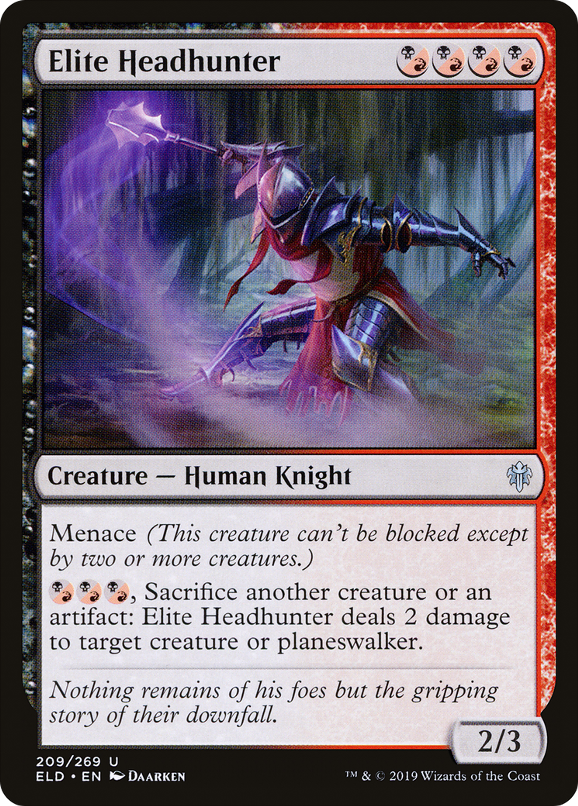 Elite Headhunter — Throne of Eldraine — Magic: The Gathering