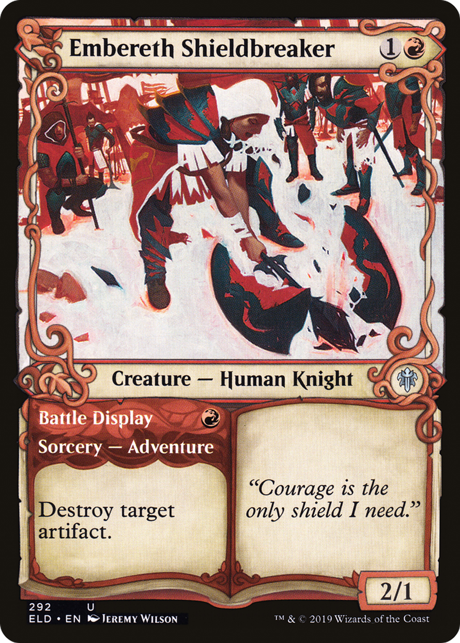 Embereth Shieldbreaker // Battle Display — Throne of Eldraine — Magic: The Gathering