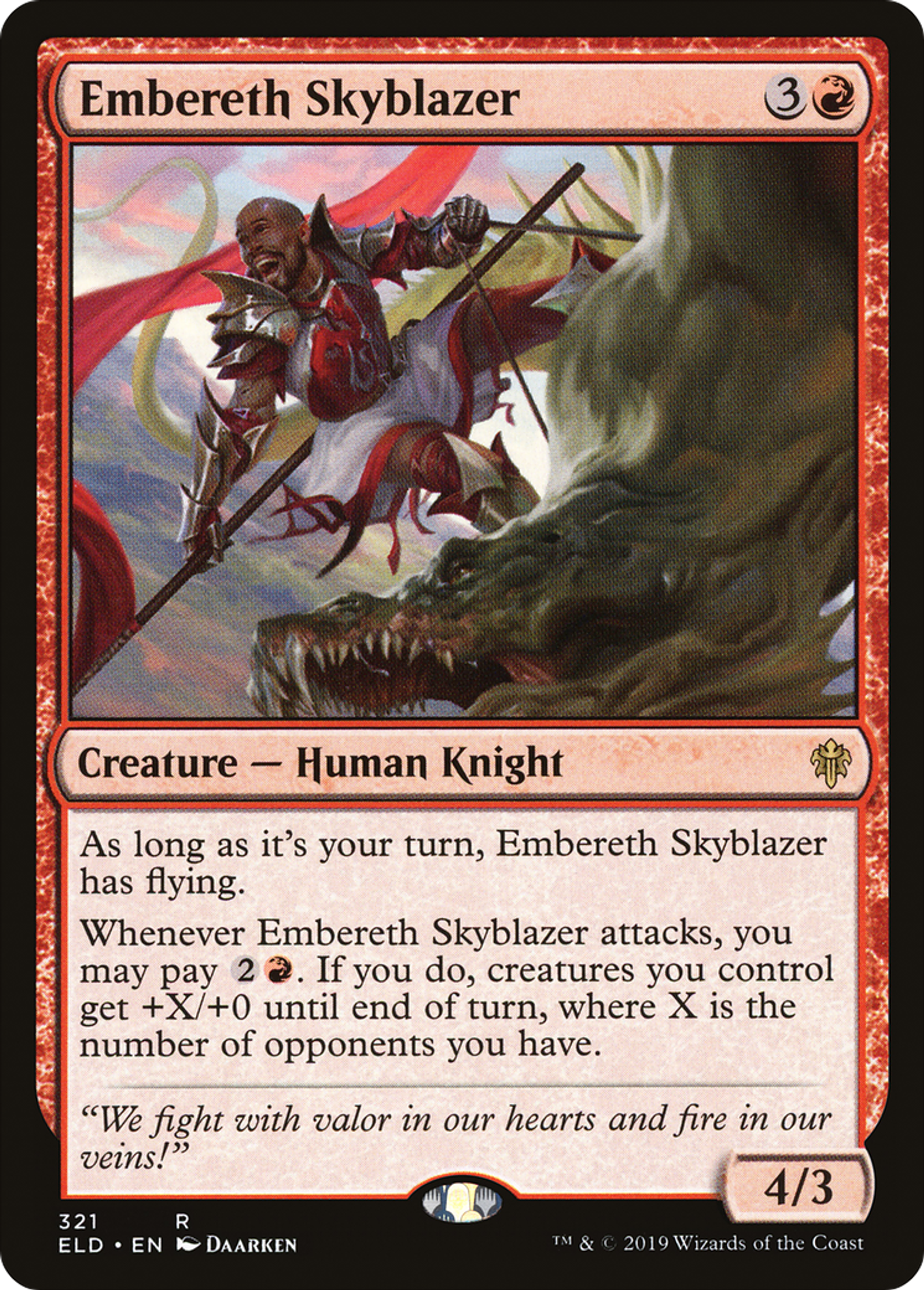 Embereth Skyblazer — Throne of Eldraine — Magic: The Gathering