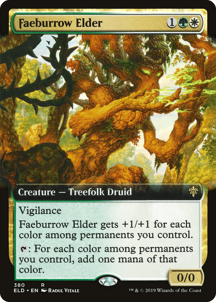 Faeburrow Elder — Throne of Eldraine — Magic: The Gathering