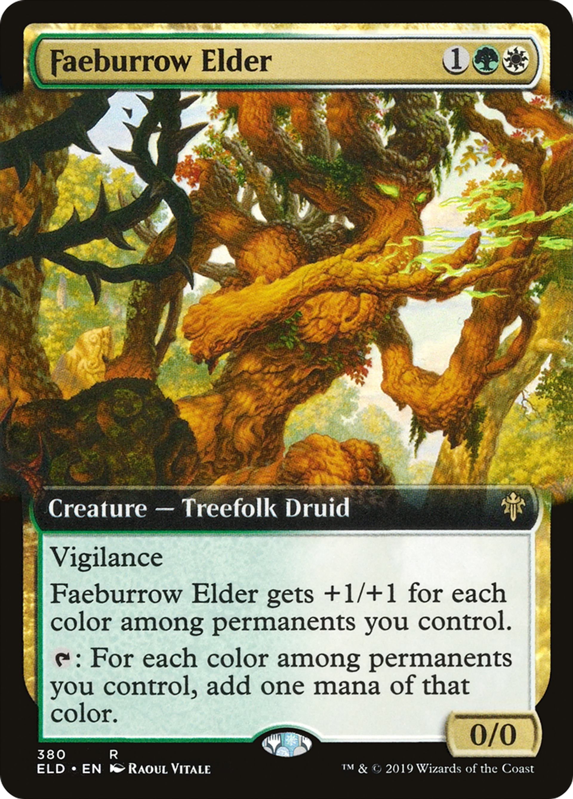 Faeburrow Elder — Throne of Eldraine — Magic: The Gathering