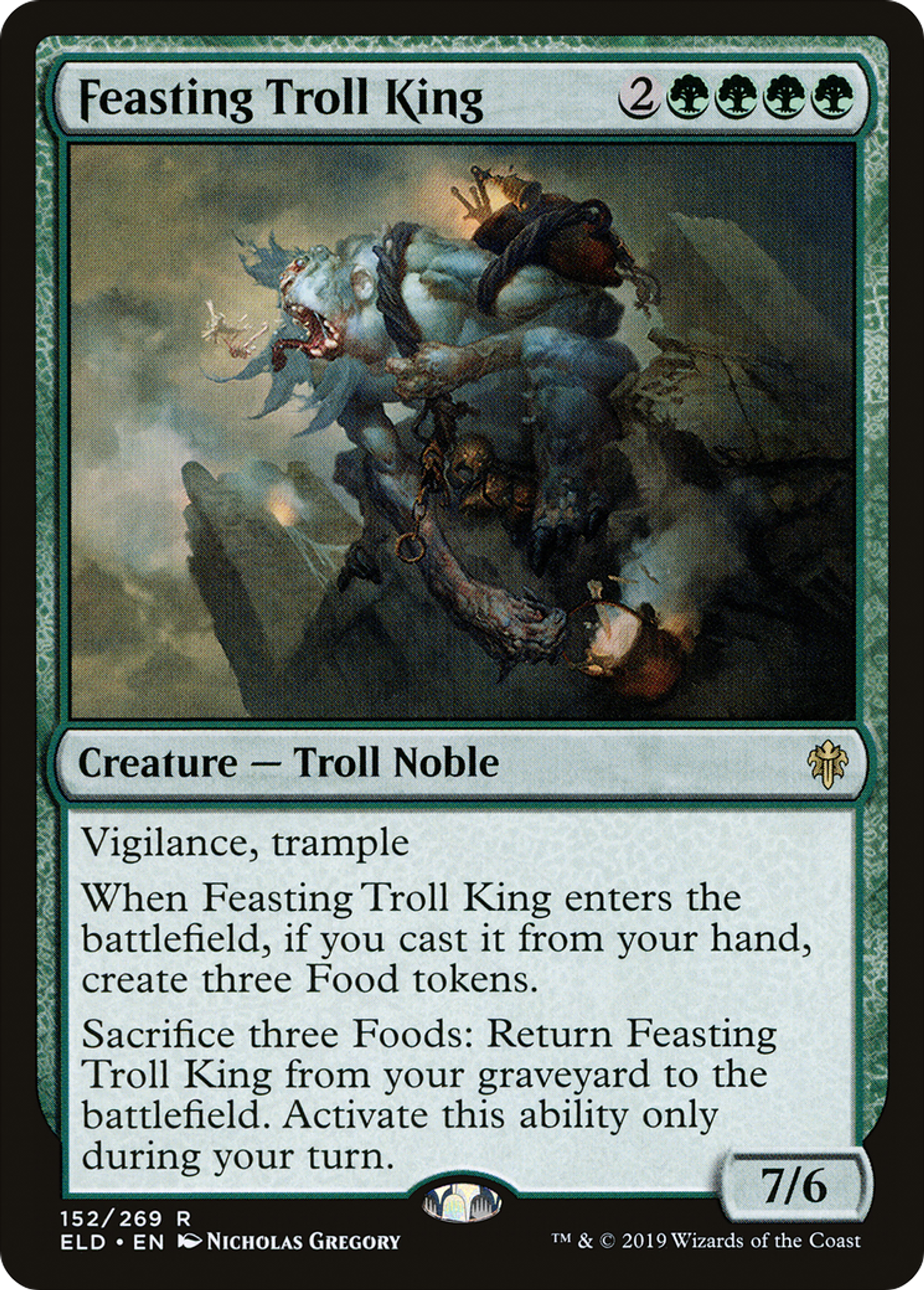 Roi troll festoyant — Throne of Eldraine — Magic: The Gathering