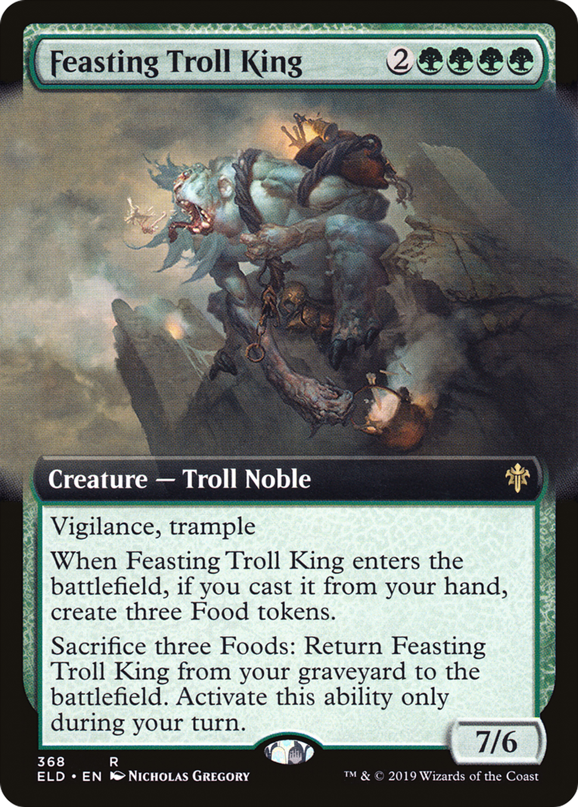 Feasting Troll King — Throne of Eldraine — Magic: The Gathering
