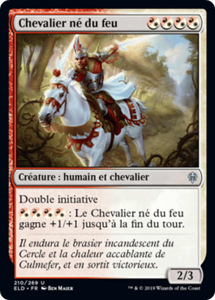 Chevalier né du feu — Throne of Eldraine — Magic: The Gathering