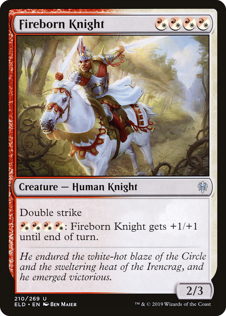 Fireborn Knight — Throne of Eldraine — Magic: The Gathering