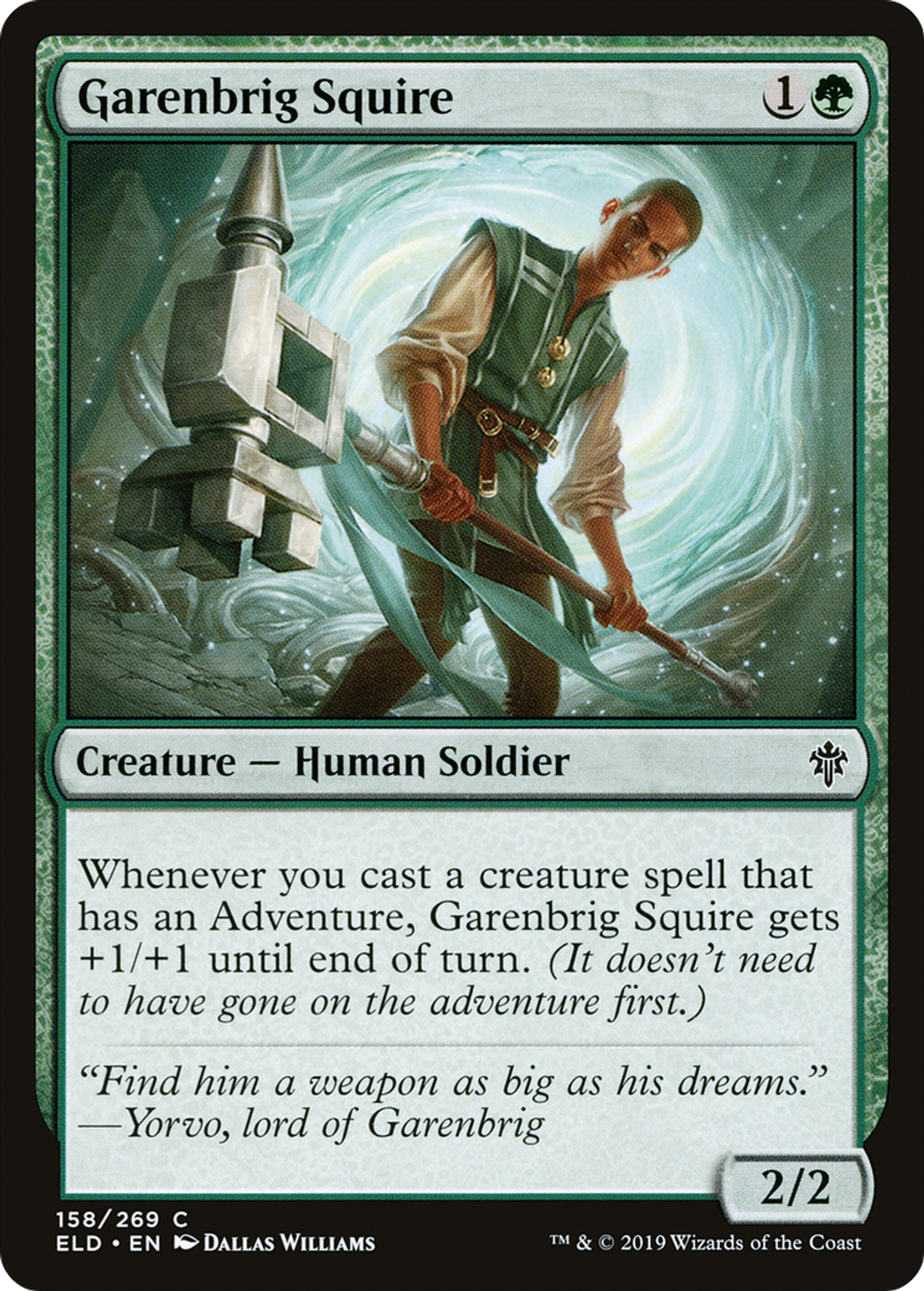 Écuyer de Garenbrig — Throne of Eldraine — Magic: The Gathering