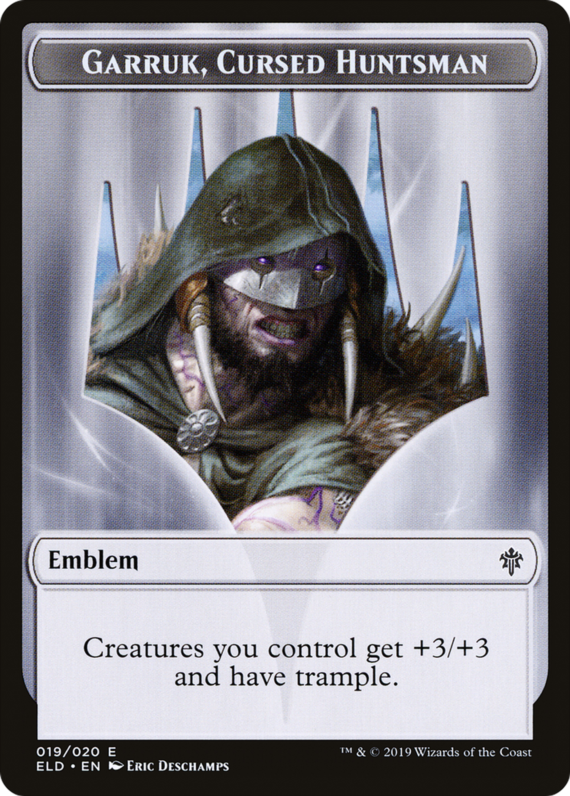 Garruk, Cursed Huntsman Emblem — Throne of Eldraine — Magic: The Gathering