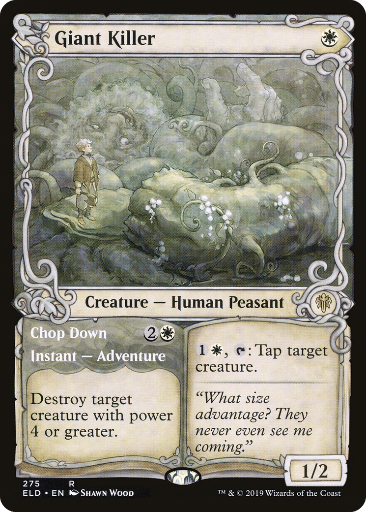 Giant Killer // Chop Down — Throne of Eldraine — Magic: The Gathering