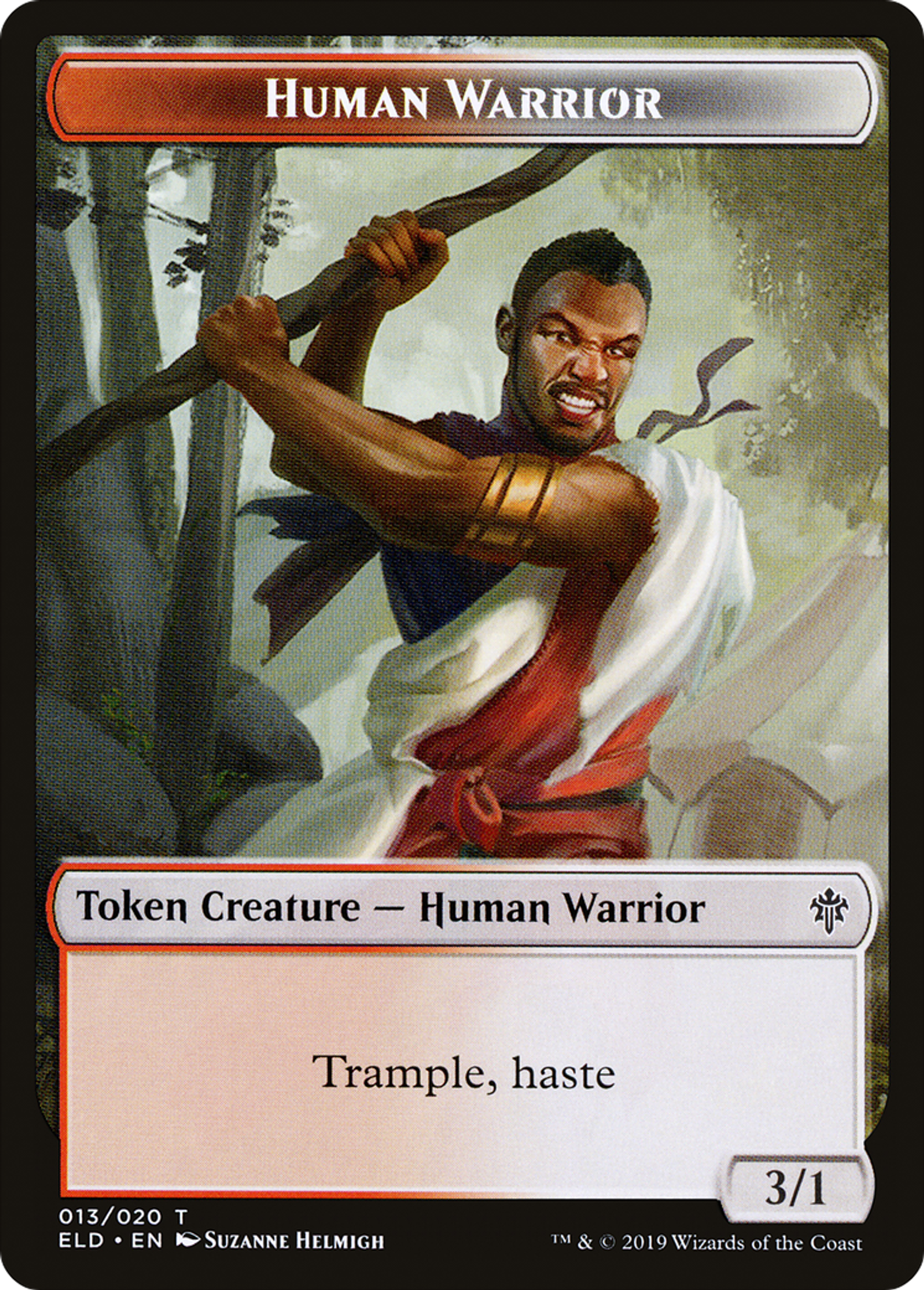 Human Warrior — Throne of Eldraine — Magic: The Gathering