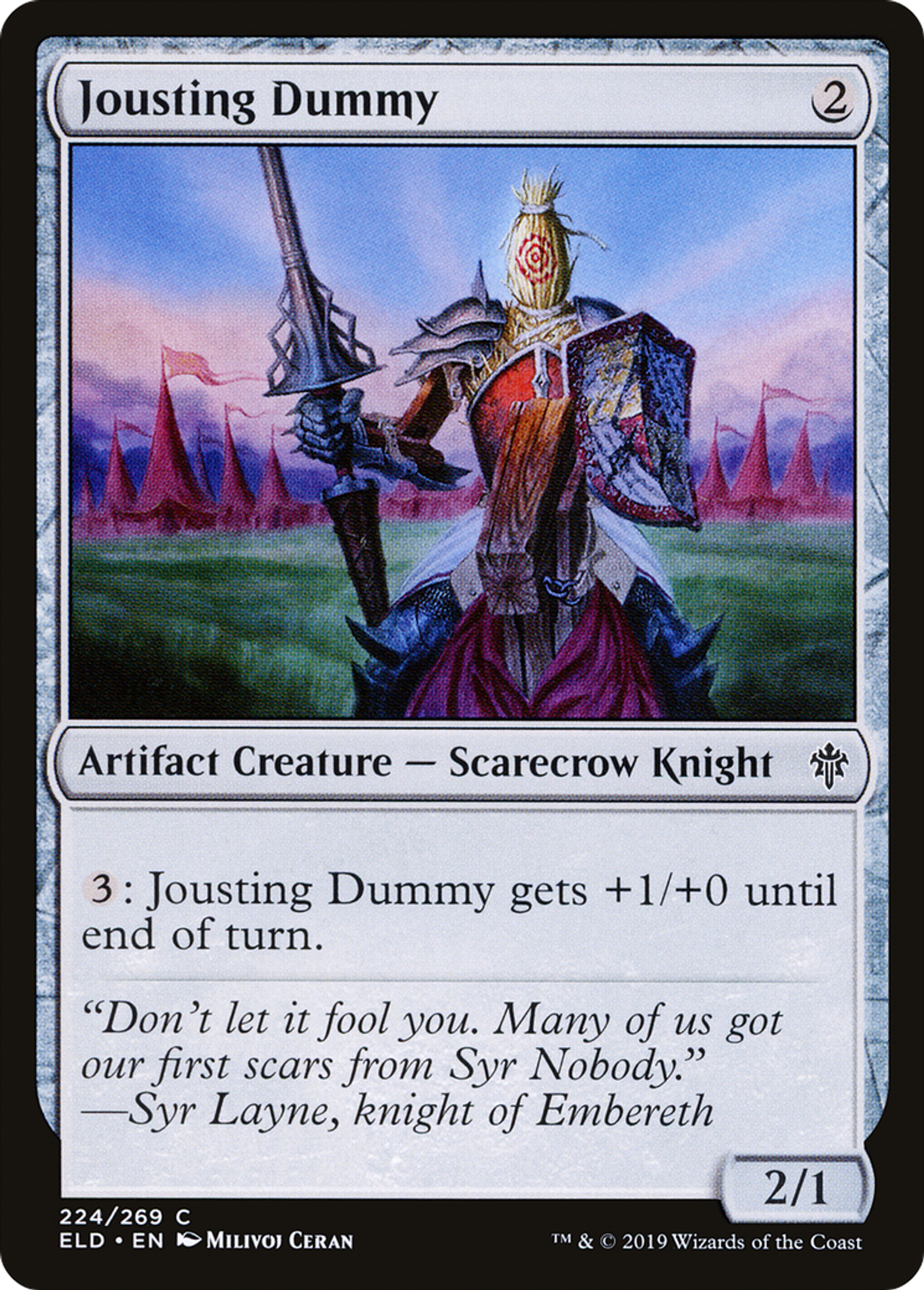 Jousting Dummy — Throne of Eldraine — Magic: The Gathering