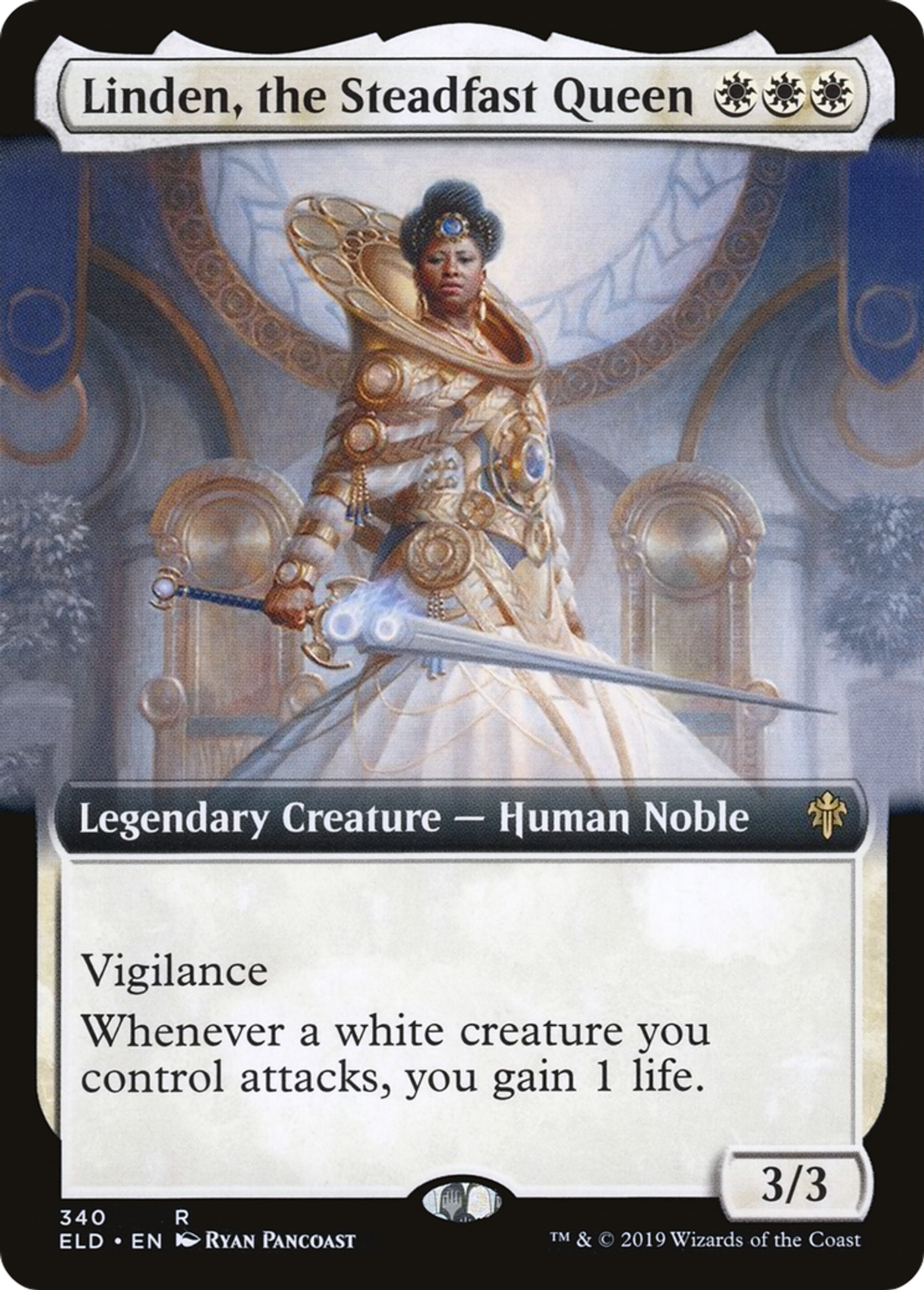 Linden, the Steadfast Queen — Throne of Eldraine — Magic: The Gathering