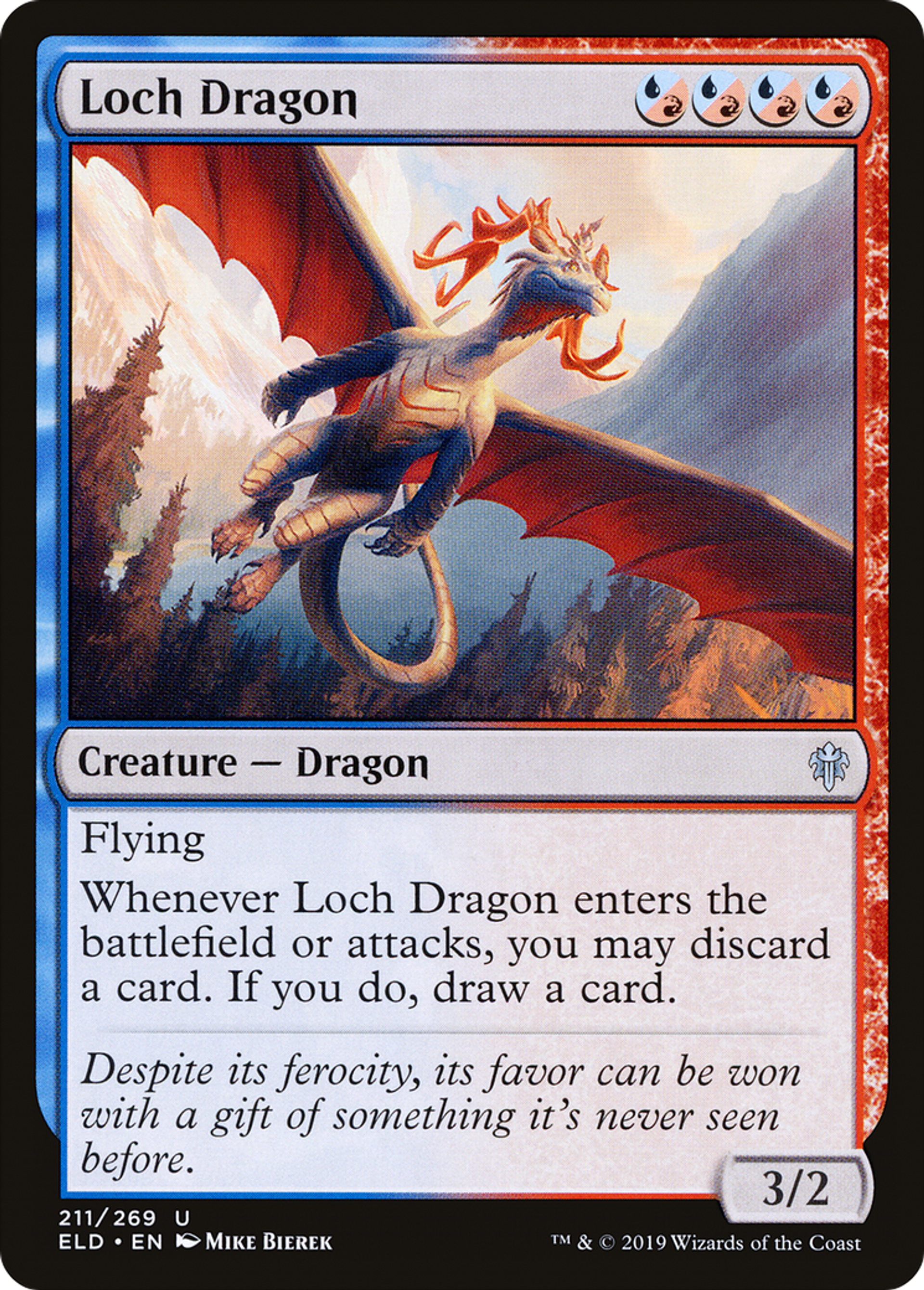 Dragon de loch — Throne of Eldraine — Magic: The Gathering