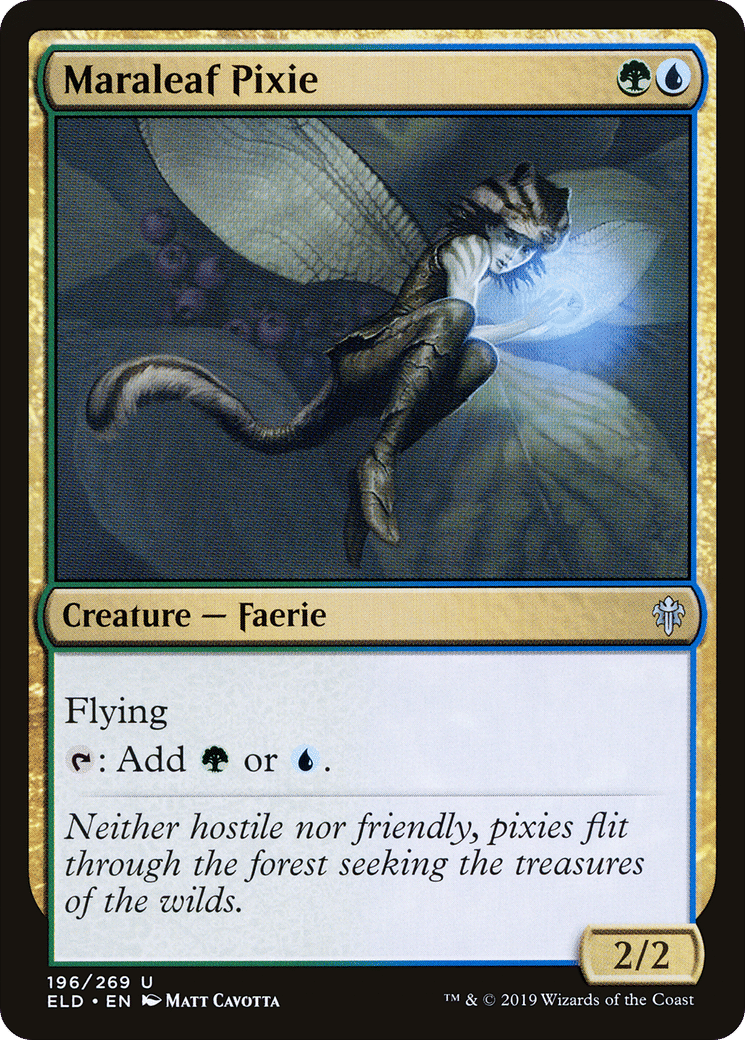 Maraleaf Pixie — Throne of Eldraine — Magic: The Gathering