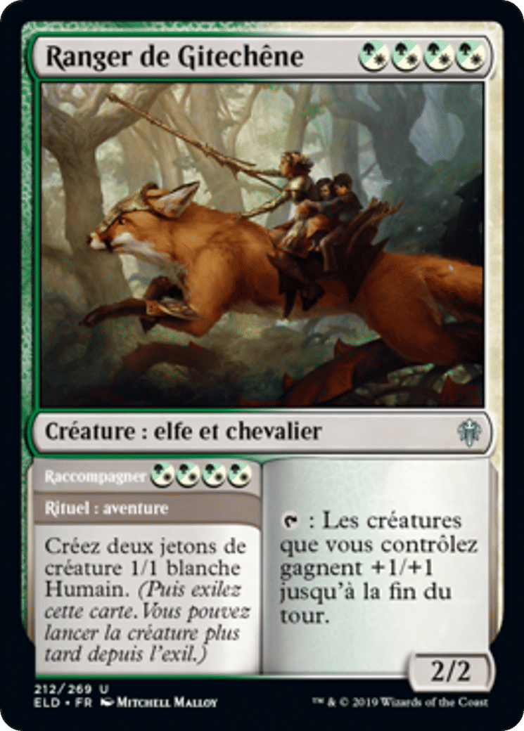 Ranger de Gitechêne // Raccompagner — Throne of Eldraine — Magic: The Gathering