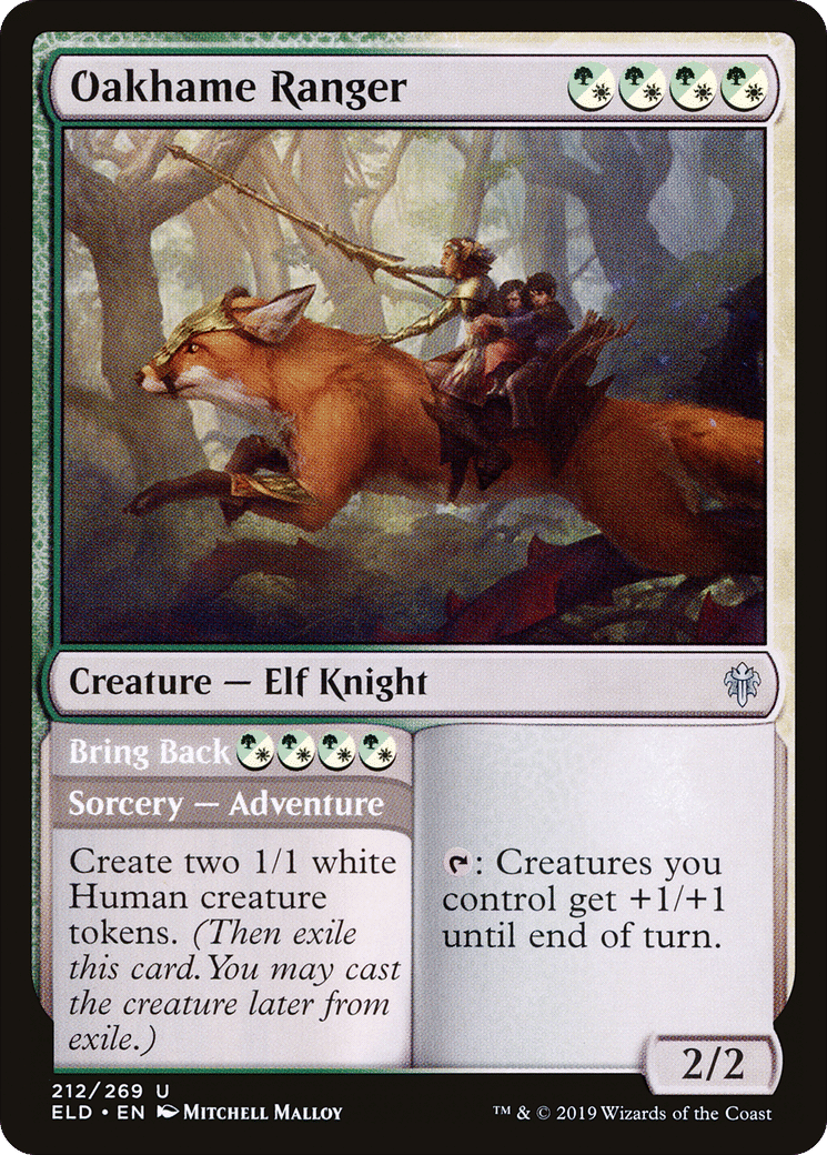 Oakhame Ranger // Bring Back — Throne of Eldraine — Magic: The Gathering
