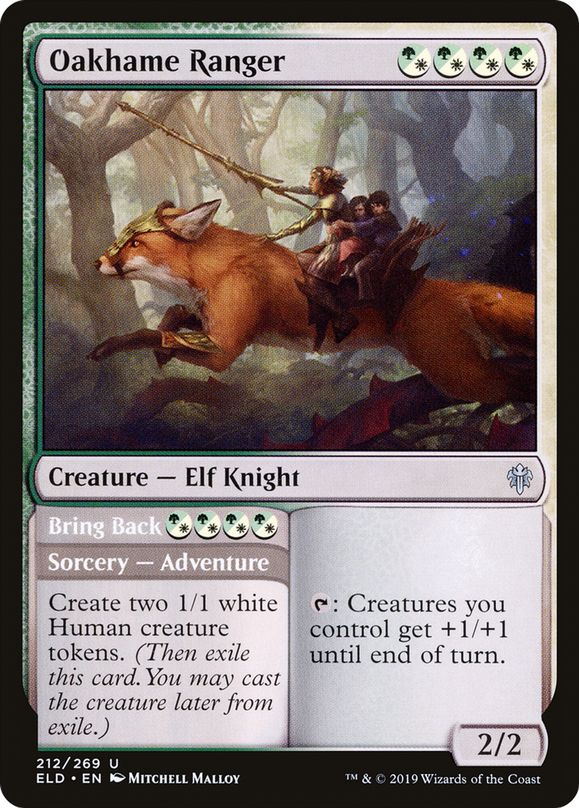 Oakhame Ranger // Bring Back — Throne of Eldraine — Magic: The Gathering