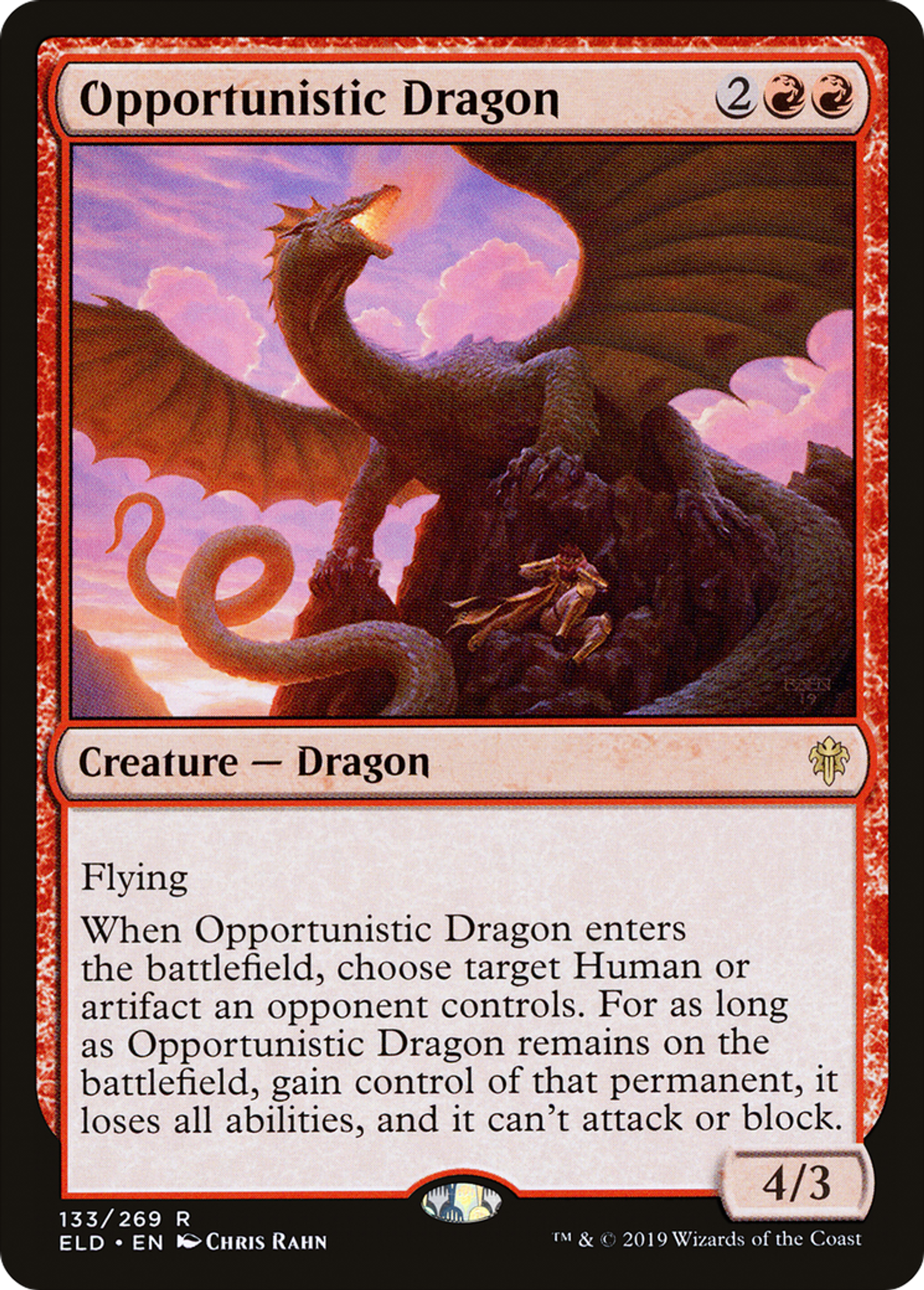 Dragon opportuniste — Throne of Eldraine — Magic: The Gathering