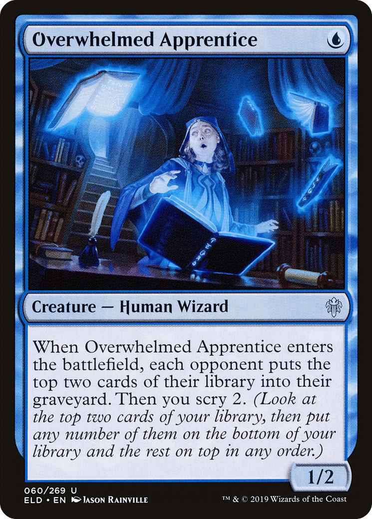Overwhelmed Apprentice — Throne of Eldraine — Magic: The Gathering