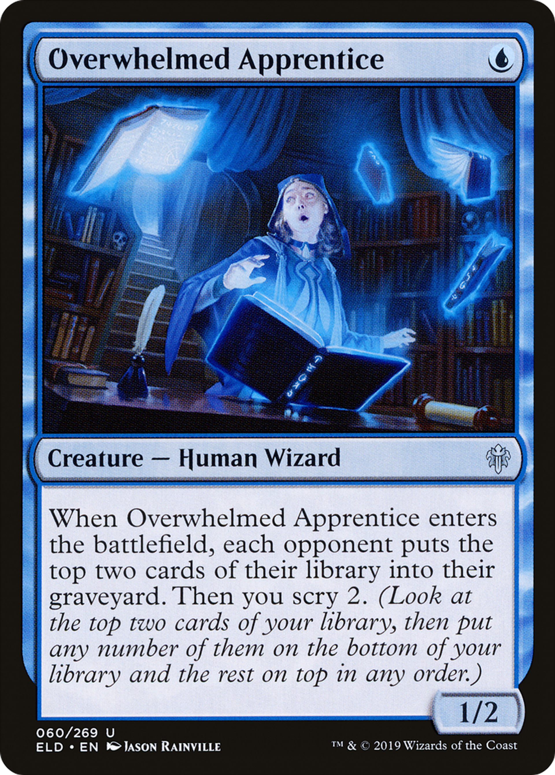 Overwhelmed Apprentice — Throne of Eldraine — Magic: The Gathering