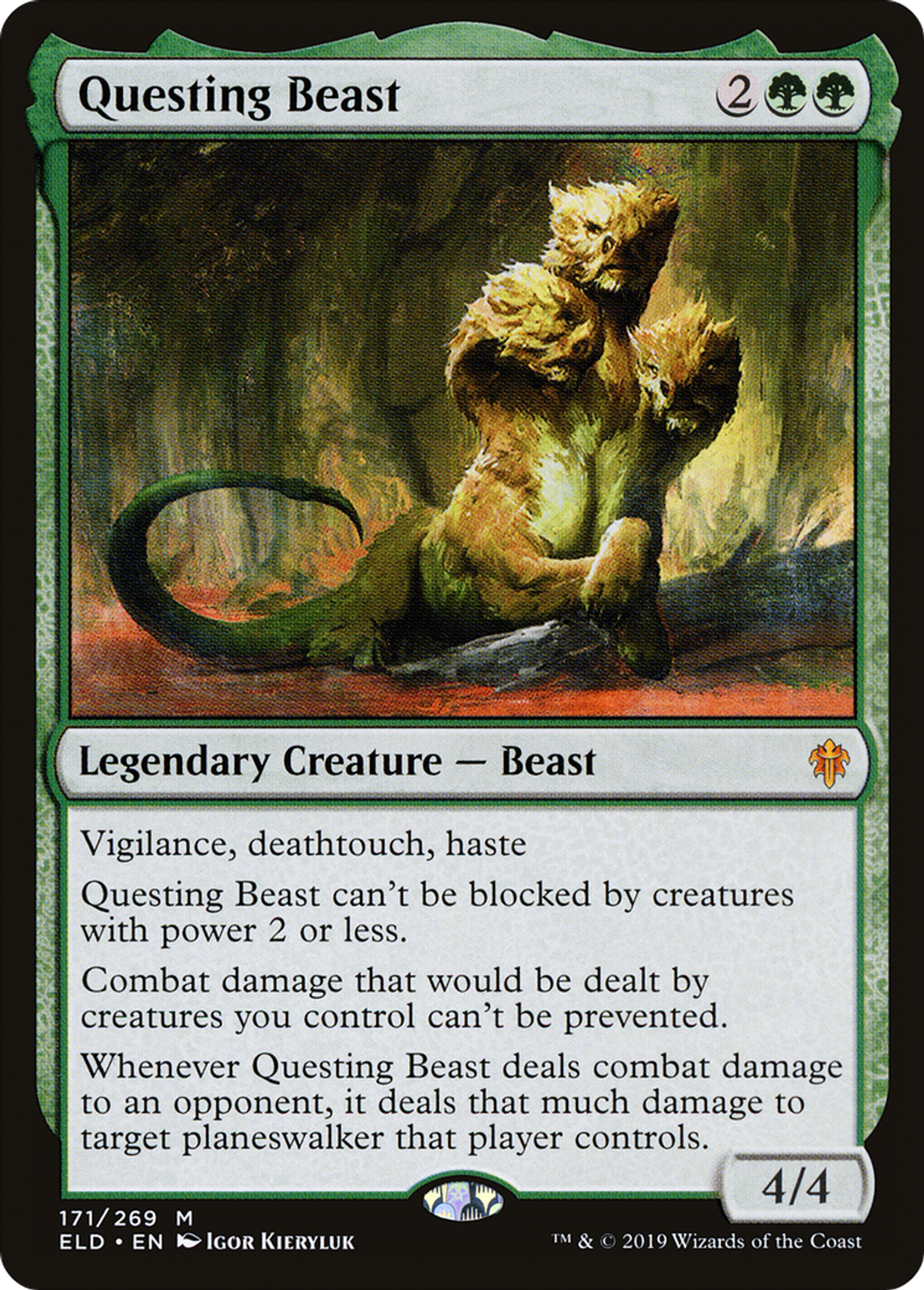 Questing Beast — Throne of Eldraine — Magic: The Gathering