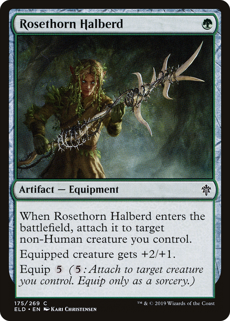 Rosethorn Halberd — Throne of Eldraine — Magic: The Gathering