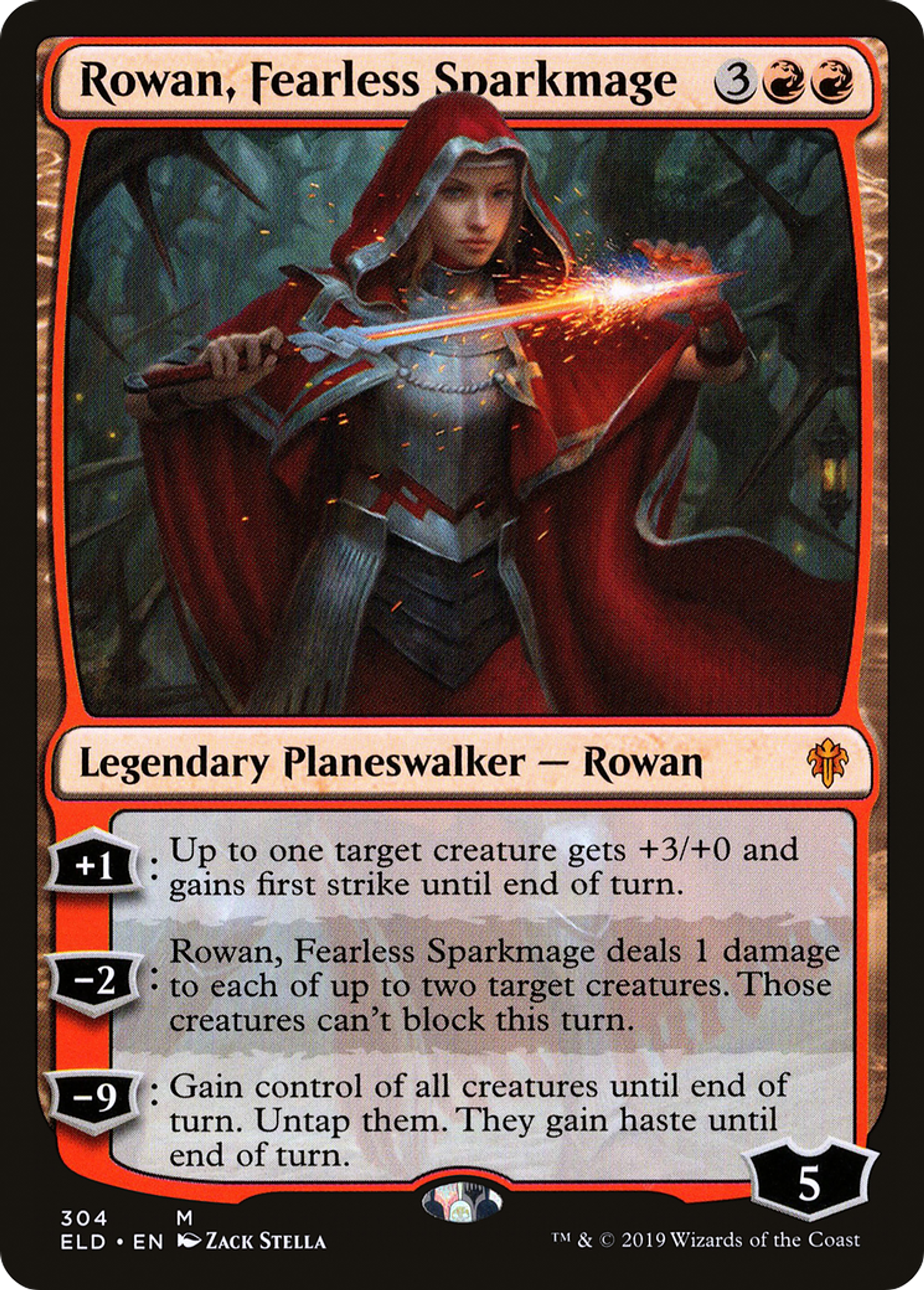 Rowan, Fearless Sparkmage — Throne of Eldraine — Magic: The Gathering