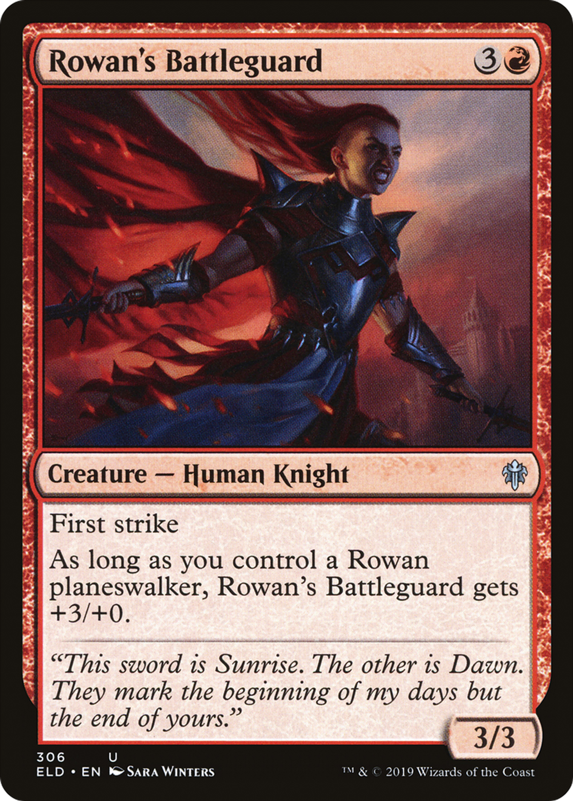 Rowan's Battleguard — Throne of Eldraine — Magic: The Gathering