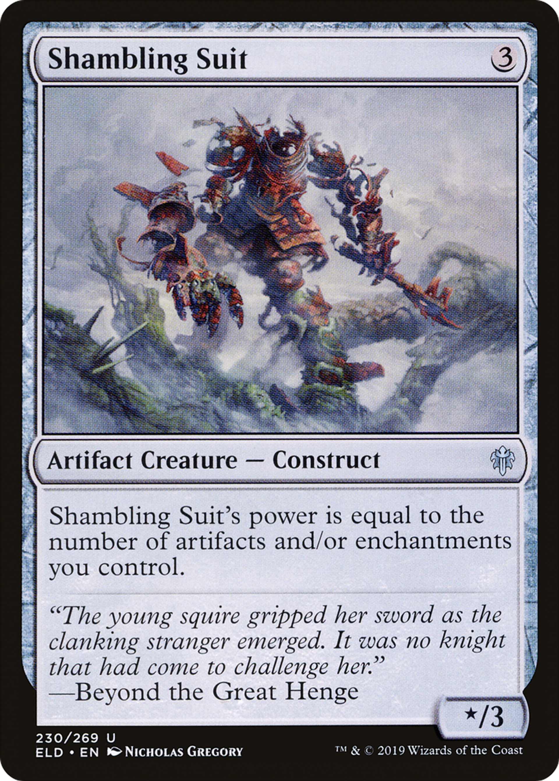 Shambling Suit — Throne of Eldraine — Magic: The Gathering