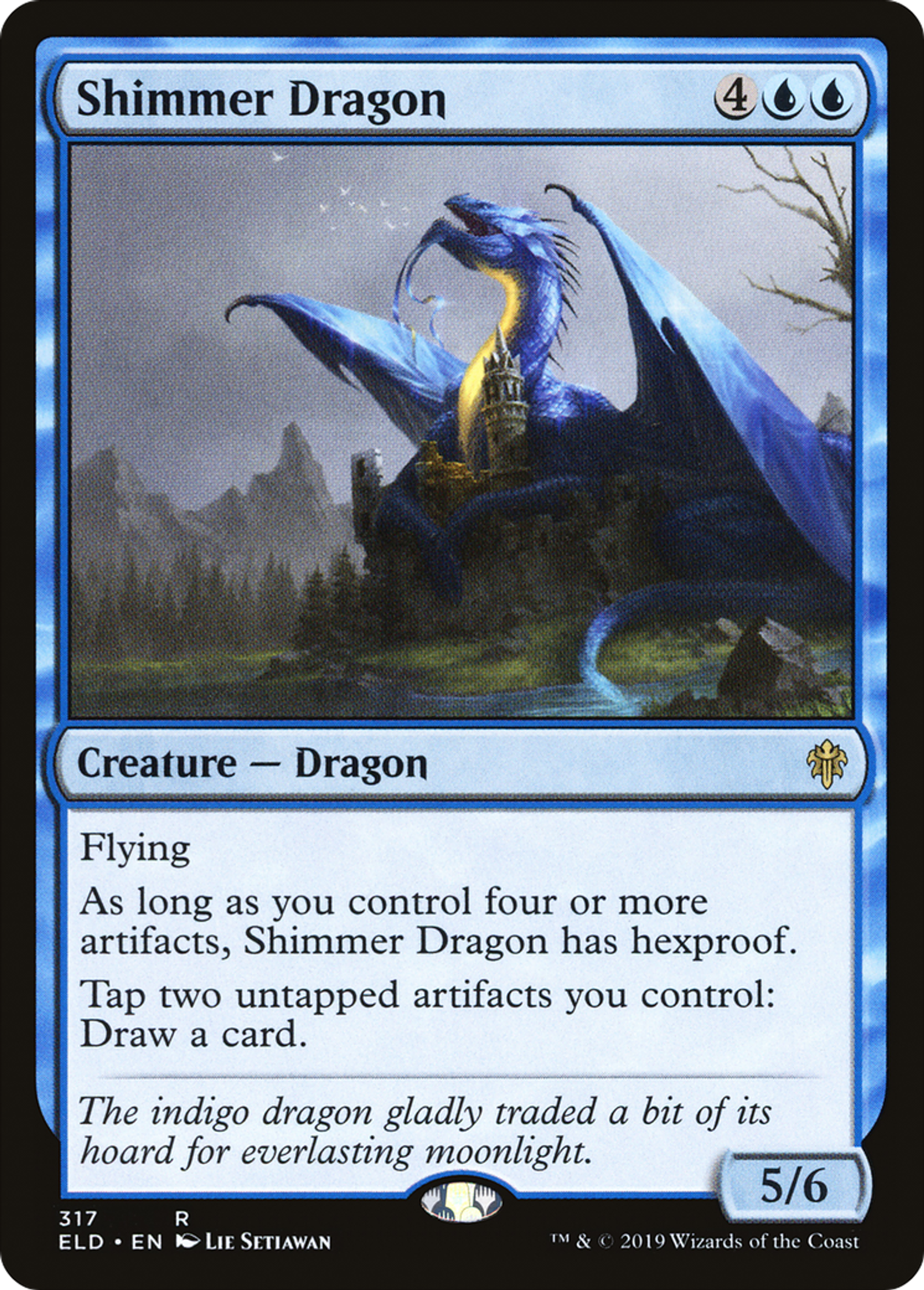 Shimmer Dragon — Throne of Eldraine — Magic: The Gathering