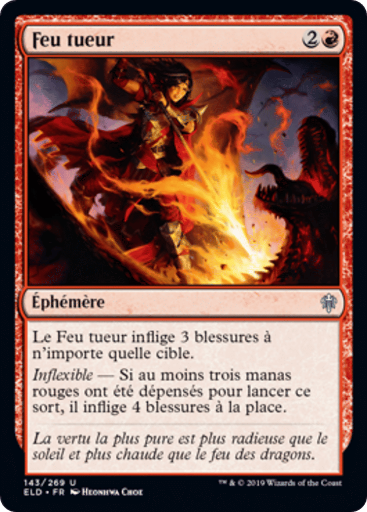 Feu tueur — Throne of Eldraine — Magic: The Gathering