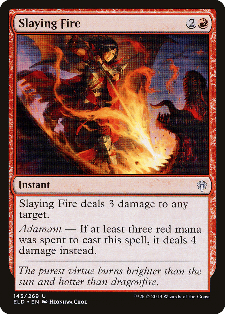 Slaying Fire — Throne of Eldraine — Magic: The Gathering