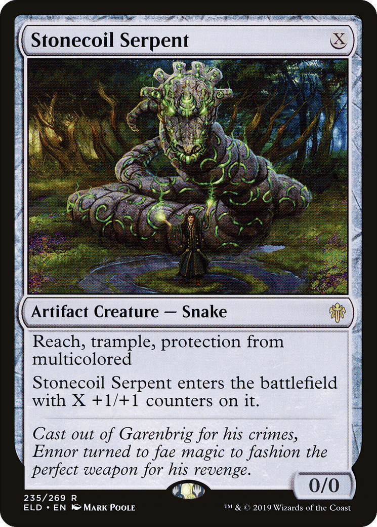 Stonecoil Serpent — Throne of Eldraine — Magic: The Gathering