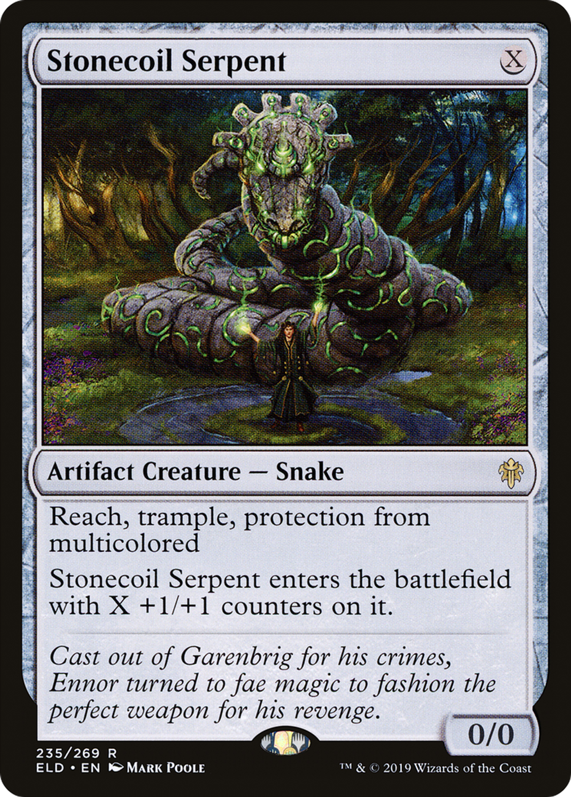 Stonecoil Serpent — Throne of Eldraine — Magic: The Gathering
