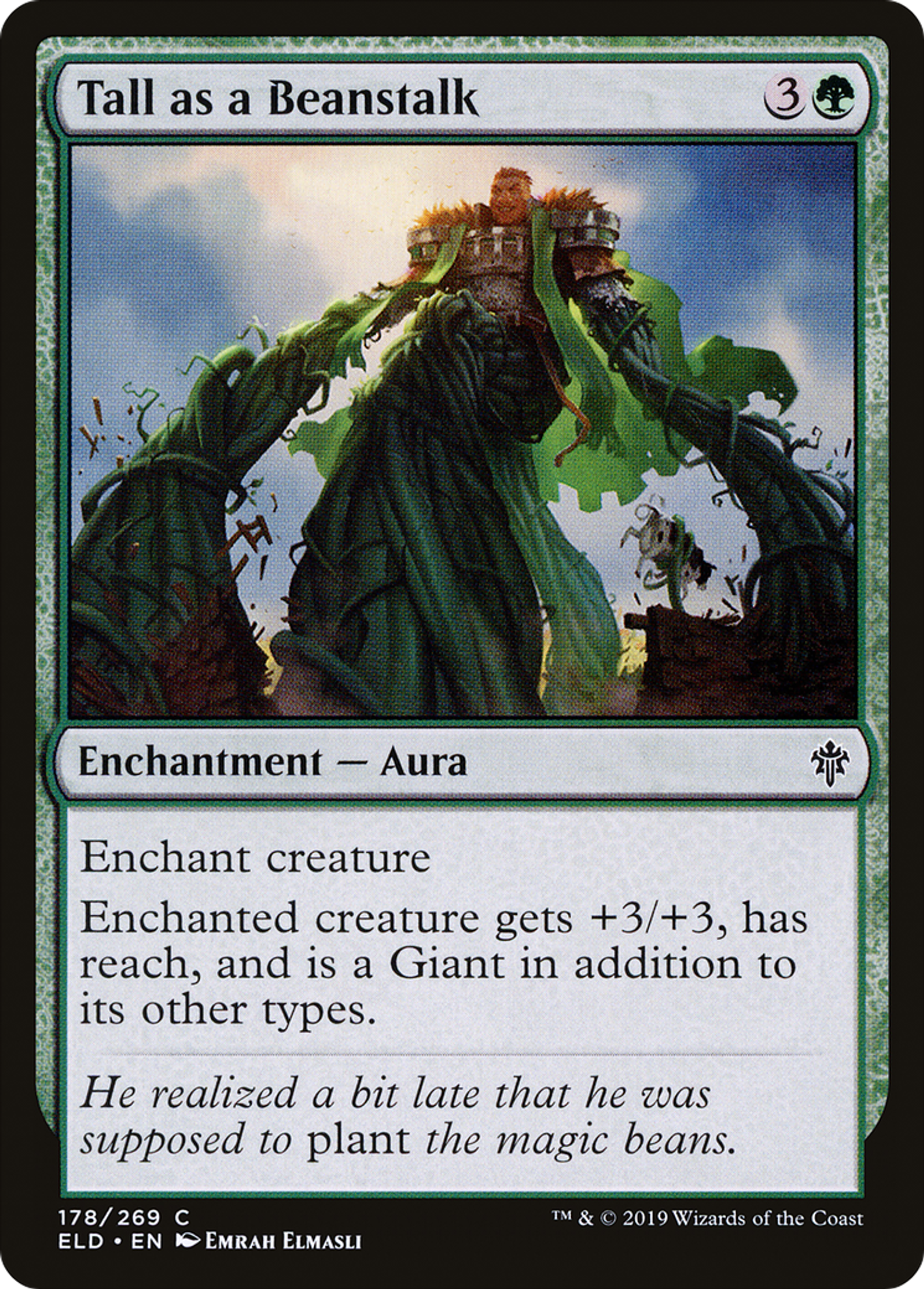 Grand comme une tige de haricot — Throne of Eldraine — Magic: The Gathering