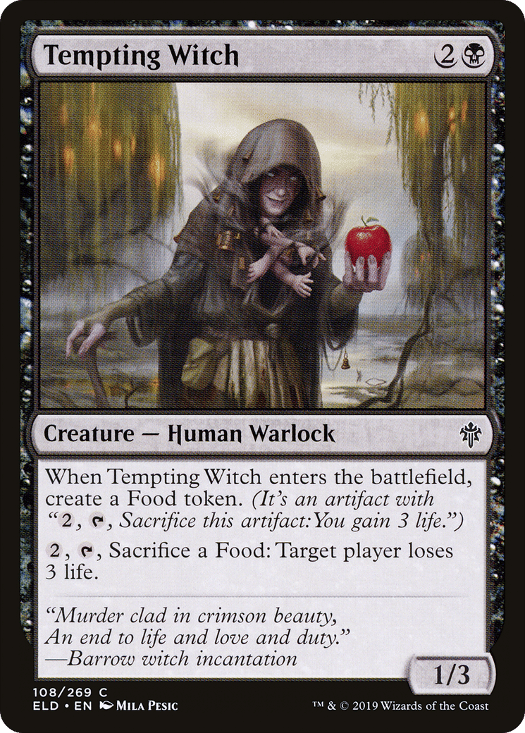 Tempting Witch — Throne of Eldraine — Magic: The Gathering