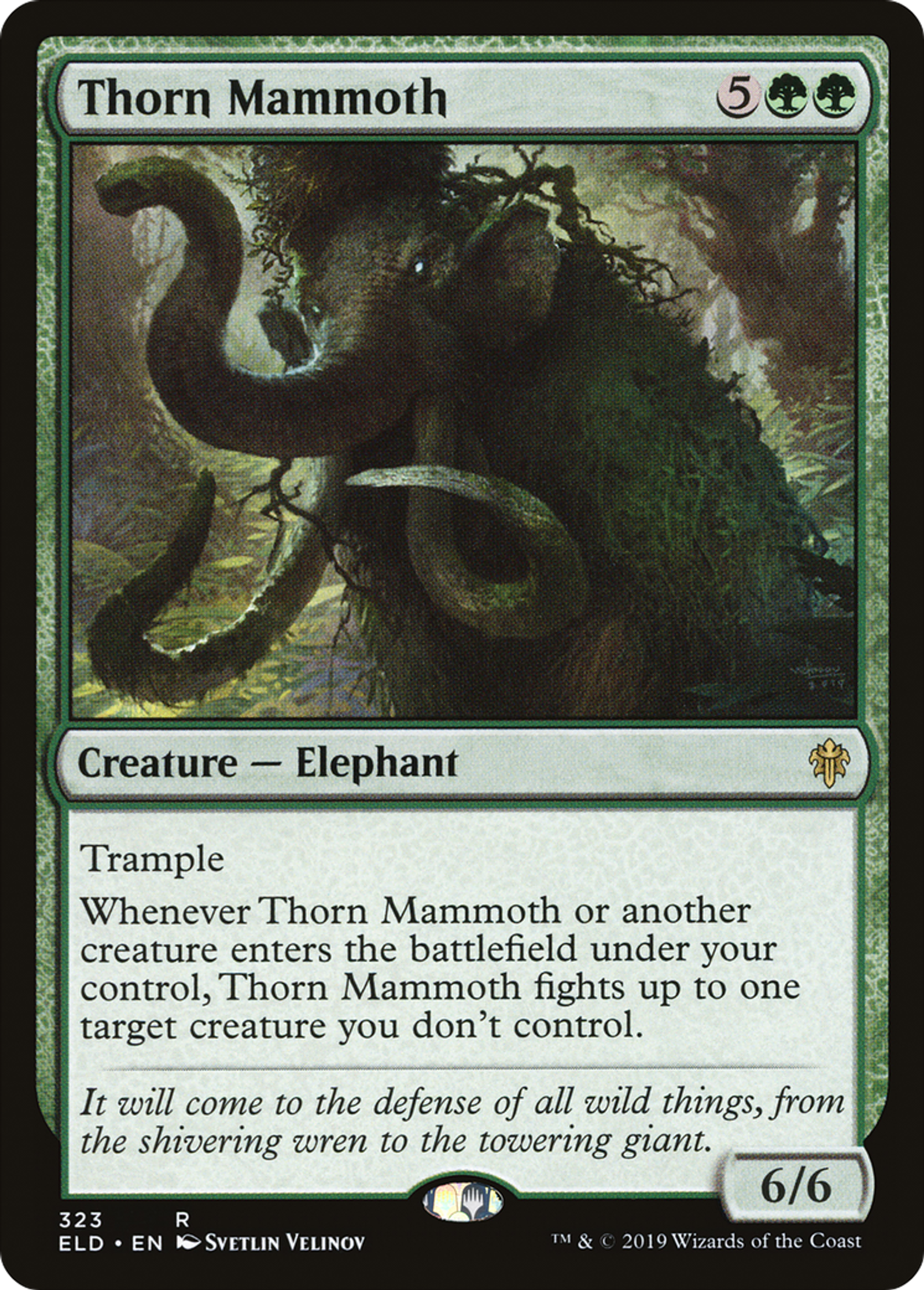 Thorn Mammoth — Throne of Eldraine — Magic: The Gathering