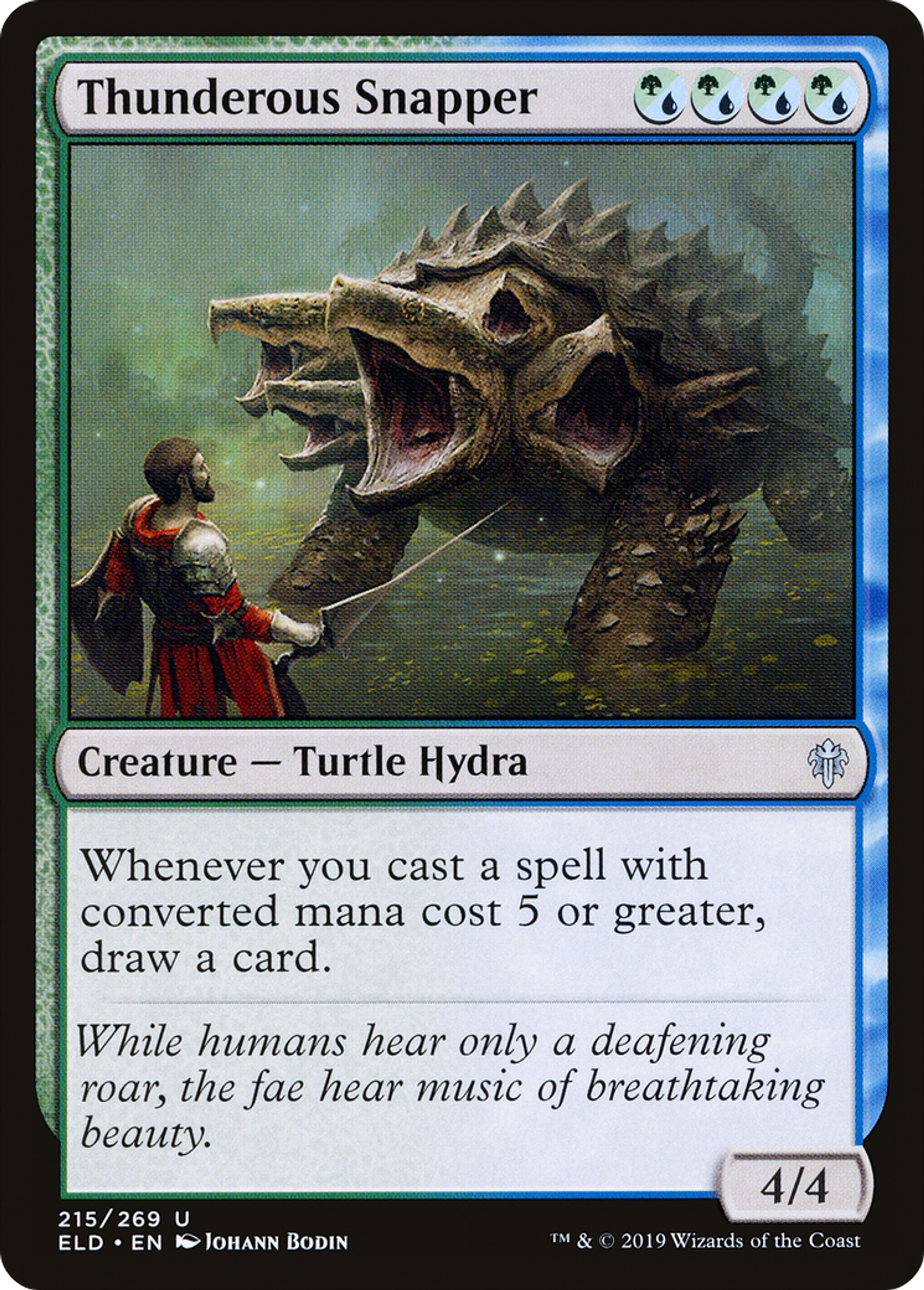 Thunderous Snapper — Throne of Eldraine — Magic: The Gathering