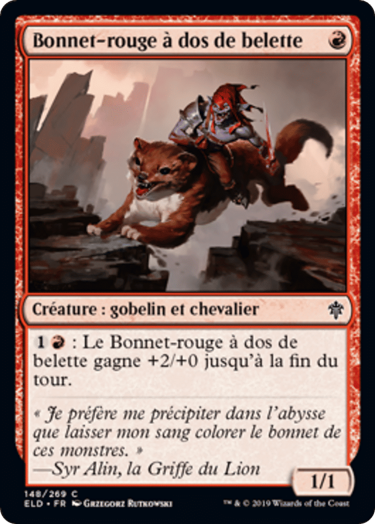 Bonnet-rouge à dos de belette — Throne of Eldraine — Magic: The Gathering