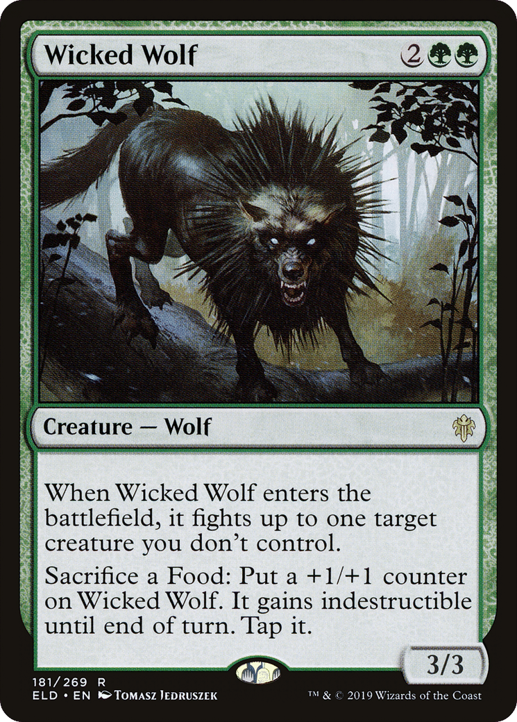 Wicked Wolf — Throne of Eldraine — Magic: The Gathering