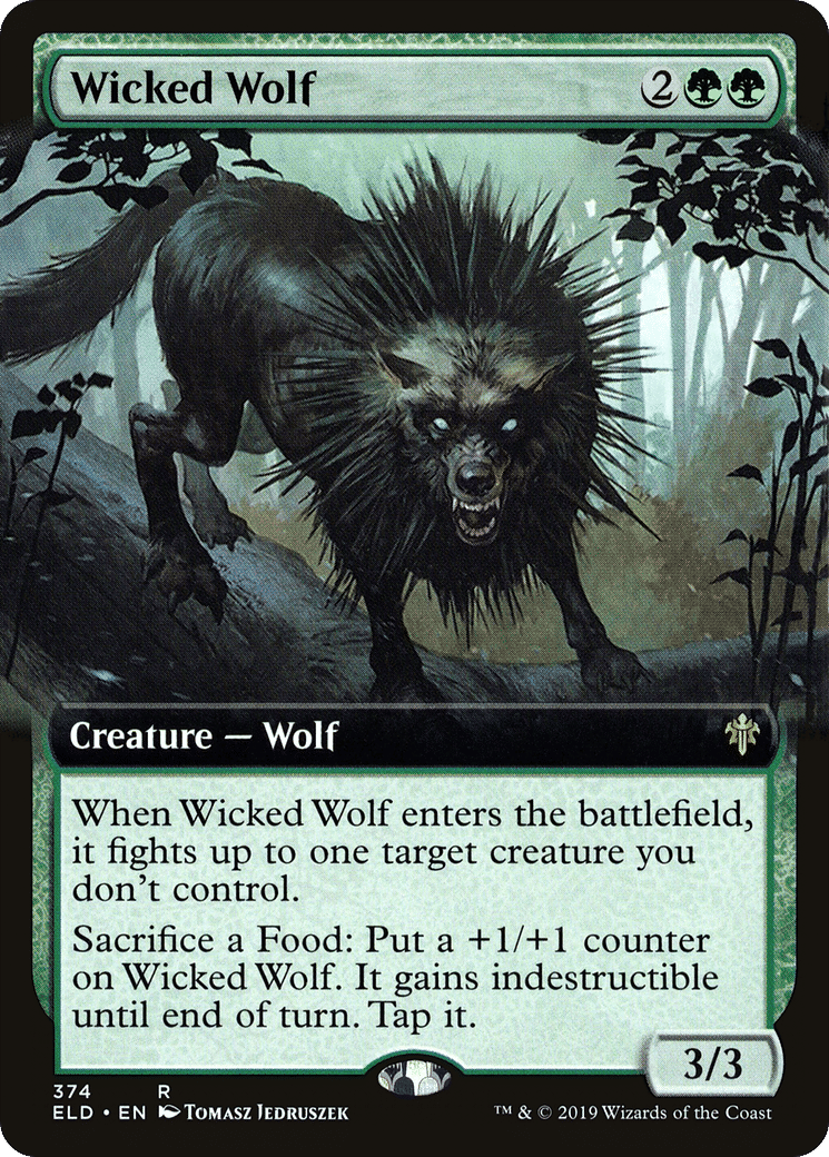 Wicked Wolf — Throne of Eldraine — Magic: The Gathering