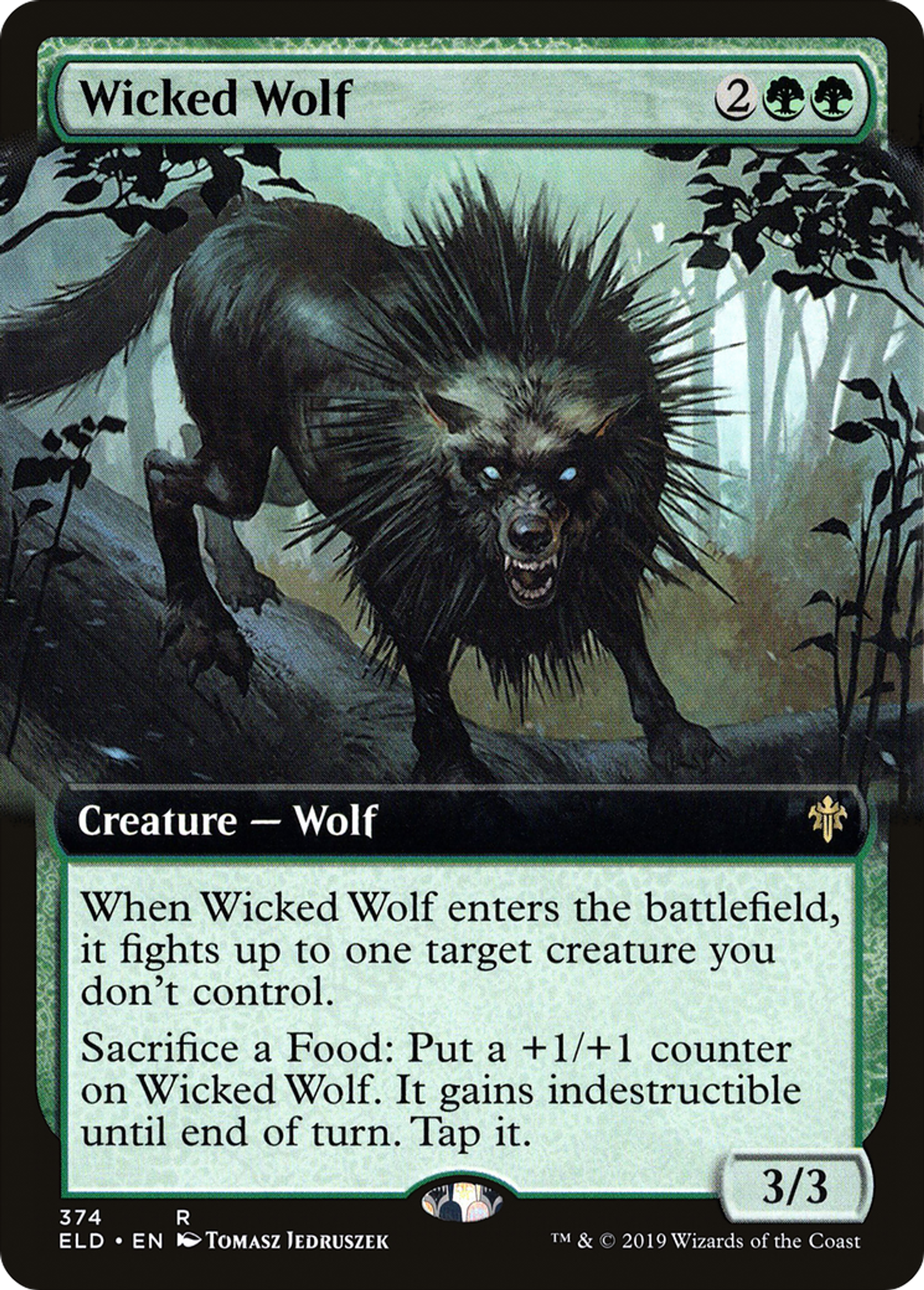 Wicked Wolf — Throne of Eldraine — Magic: The Gathering