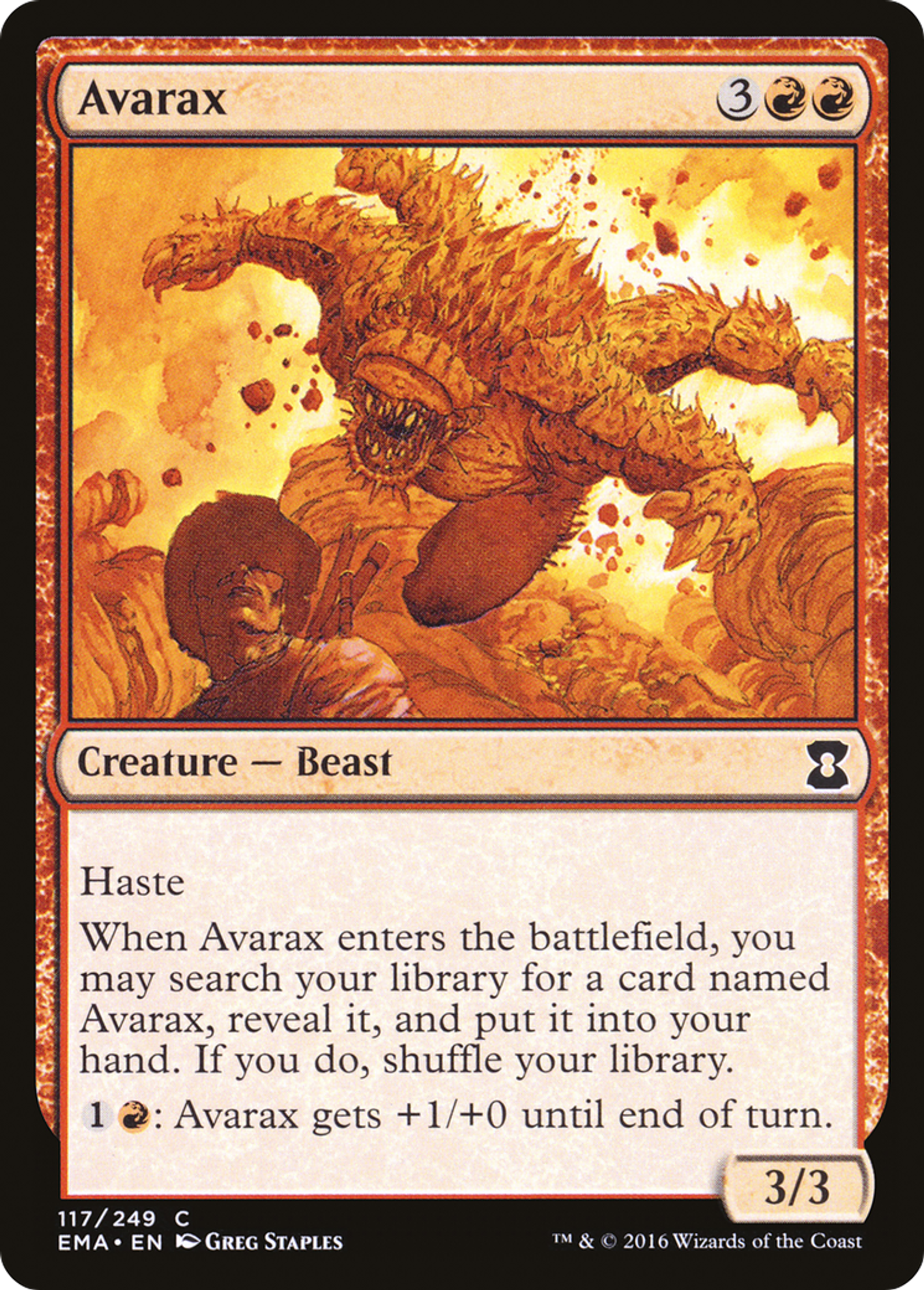 Avarax — Eternal Masters — Magic: The Gathering