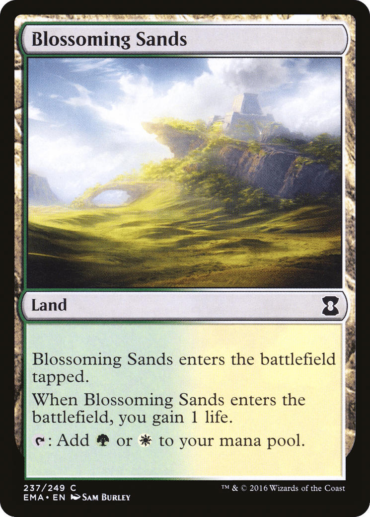 Blossoming Sands — Eternal Masters — Magic: The Gathering