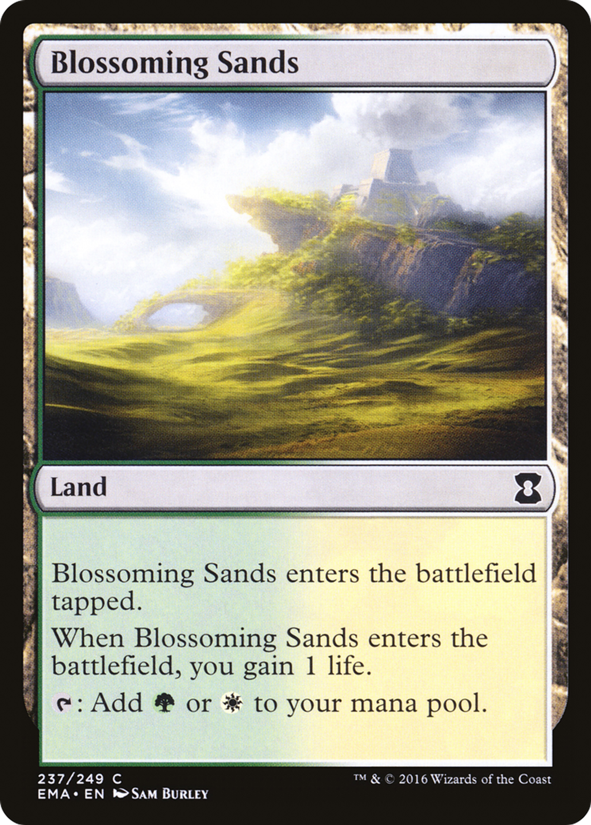 Blossoming Sands — Eternal Masters — Magic: The Gathering
