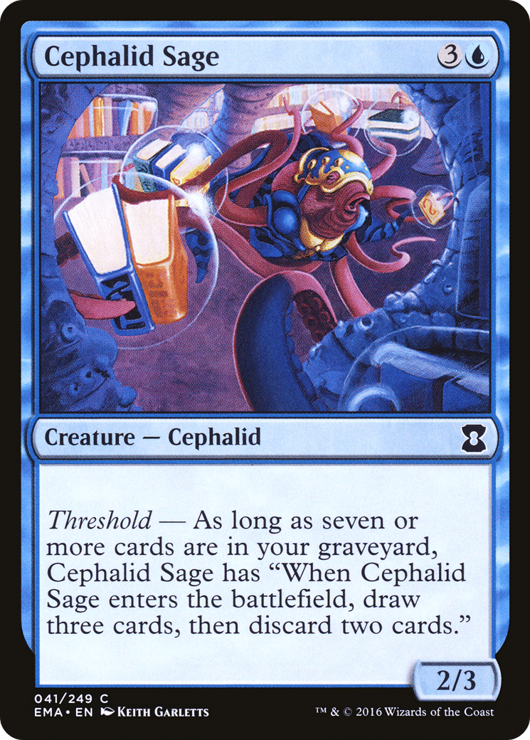 Cephalid Sage — Eternal Masters — Magic: The Gathering